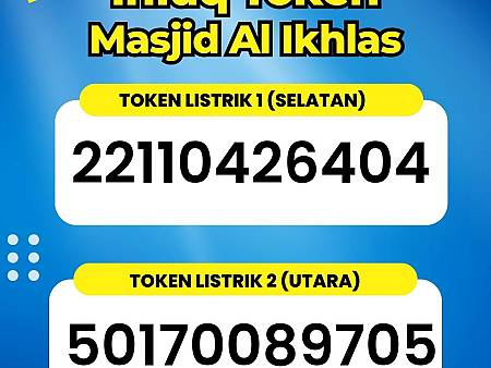 PROGRAM INFAQ TOKEN MASJID AL-IKHLAS