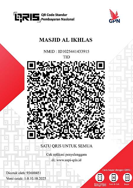 Scan kode di atas menggunakan aplikasi e-wallet pilihan Anda
